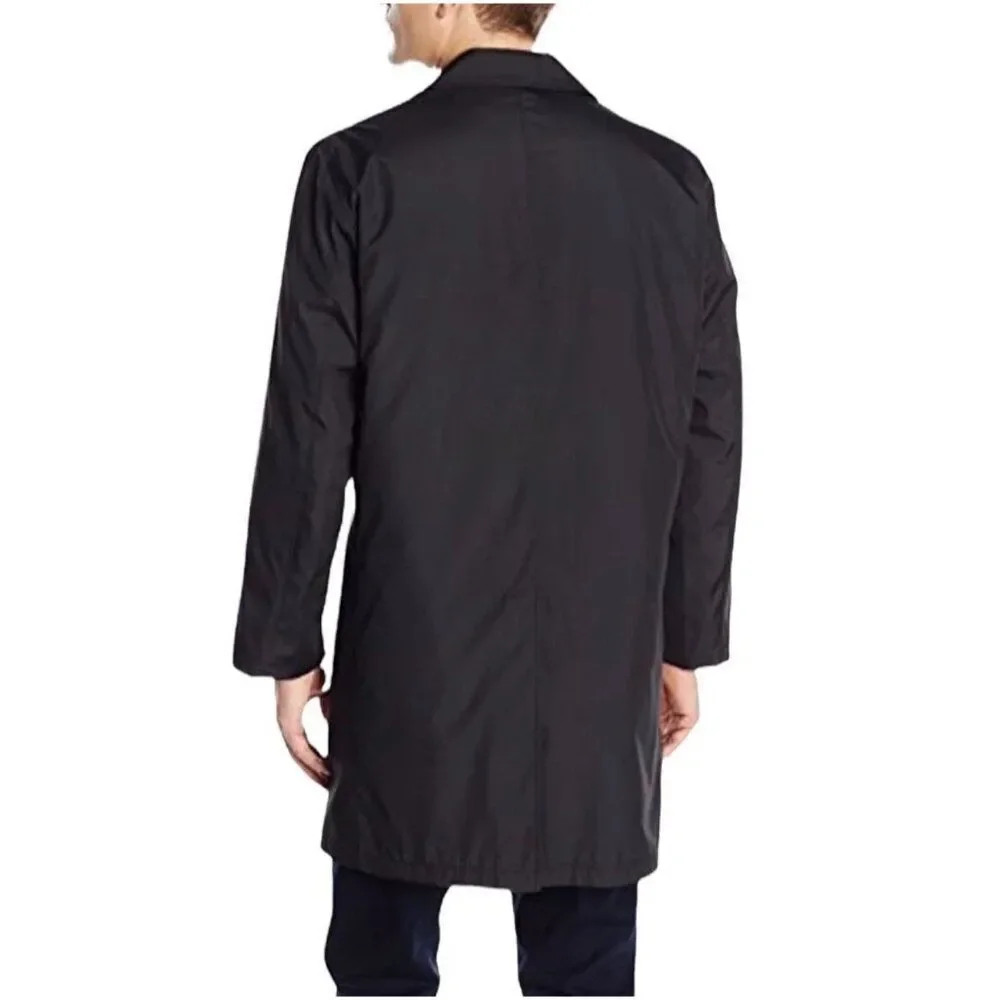 Jos. A. Bank Men’s Black All Weather Trench Raincoat Size 46L